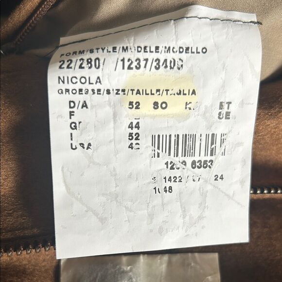 Schneiders shurwolle mit cashemere men's Brown Overcoat size 42 USA - Picture 4 of 12